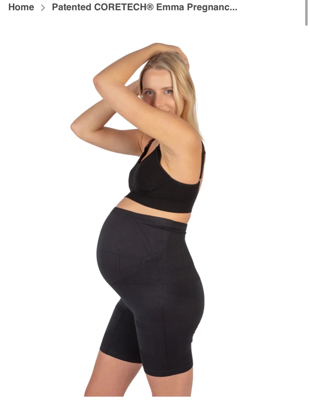 Supacore compression maternity shorts MEDIUM NIB